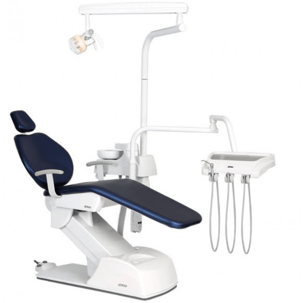 Consultório Odontológico D700 Azul Marinho com Refletor 1 LED Pronta Entrega